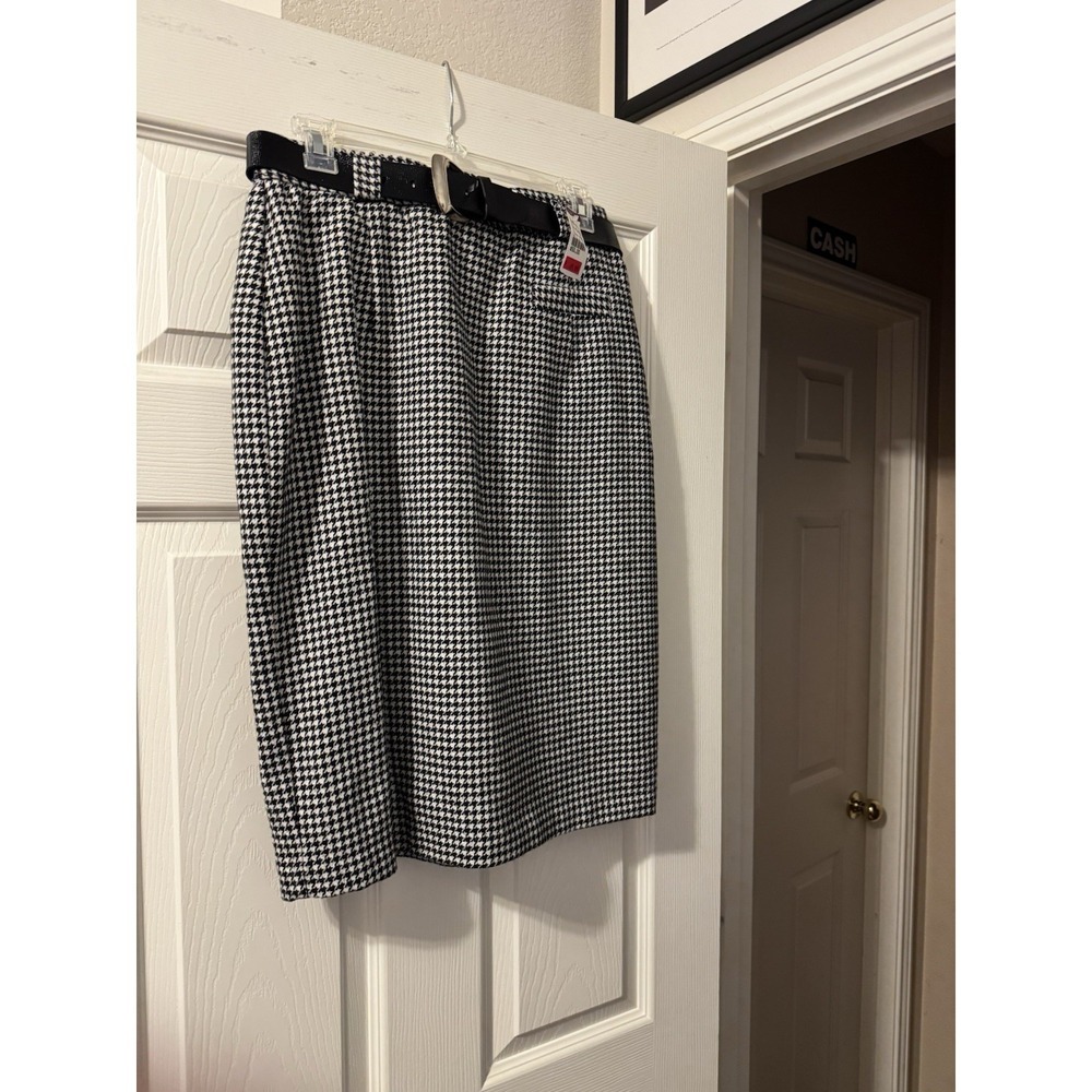 Vintage Norton McNaughton Wool Blend Midi Skirt‎ Size 12 NWT